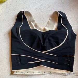 Elegant Black and Cream Women's Top